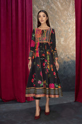 2-Pc Printed Printed Frock With Cigratte Trouser CMA23-04